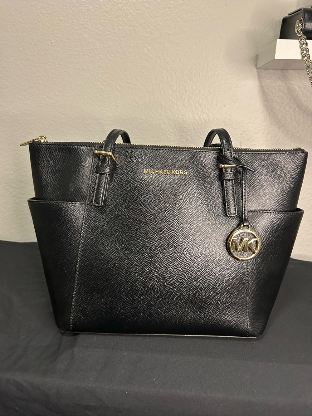 Michael Kors Charlotte Large Saffiano Leather Tote Bag